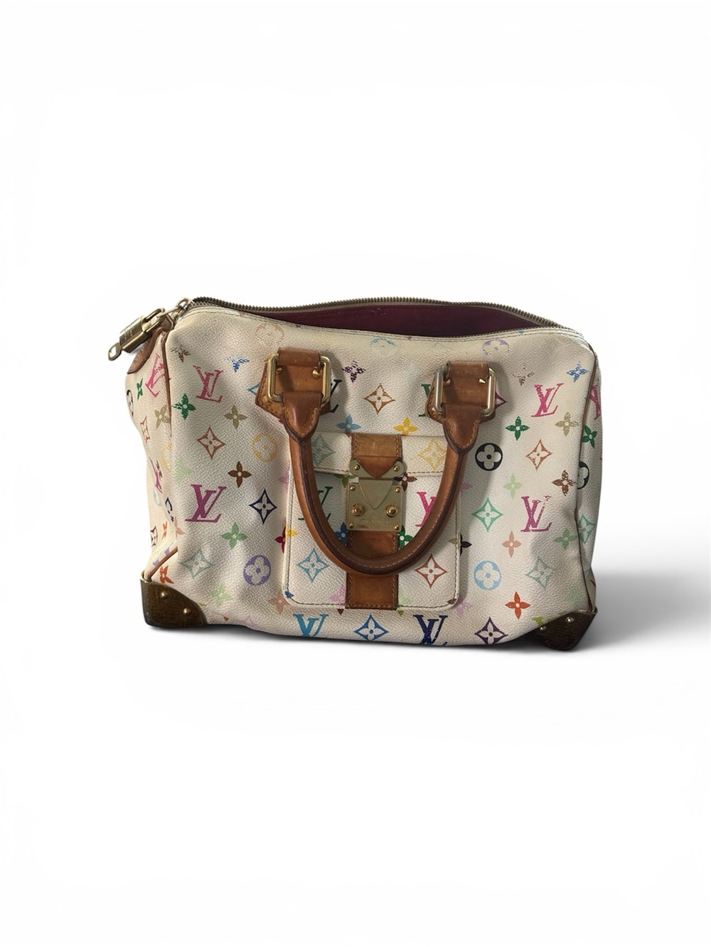 Louis Vuitton Multicolor Speedy 30 - White Canvas Murakami